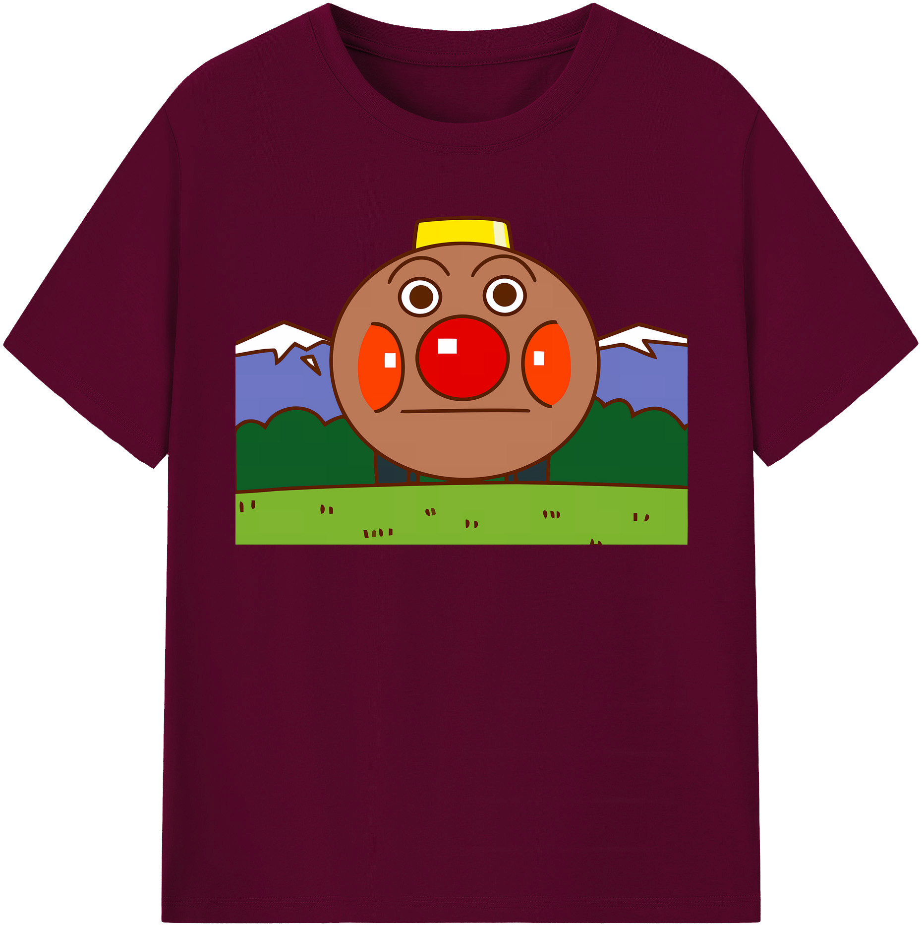 （画像用） アンパンマン Anpanman レディースカジュアルプリントTシャツ（綿100％）